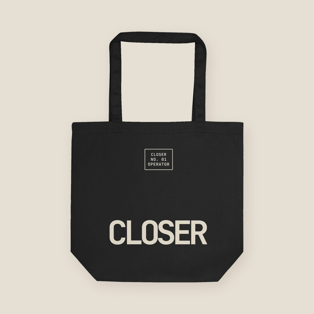 CLOSER · Eco Tote · Black