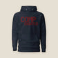 COMPENSATED · Unisex Hoodie · Ox Blood Stitch