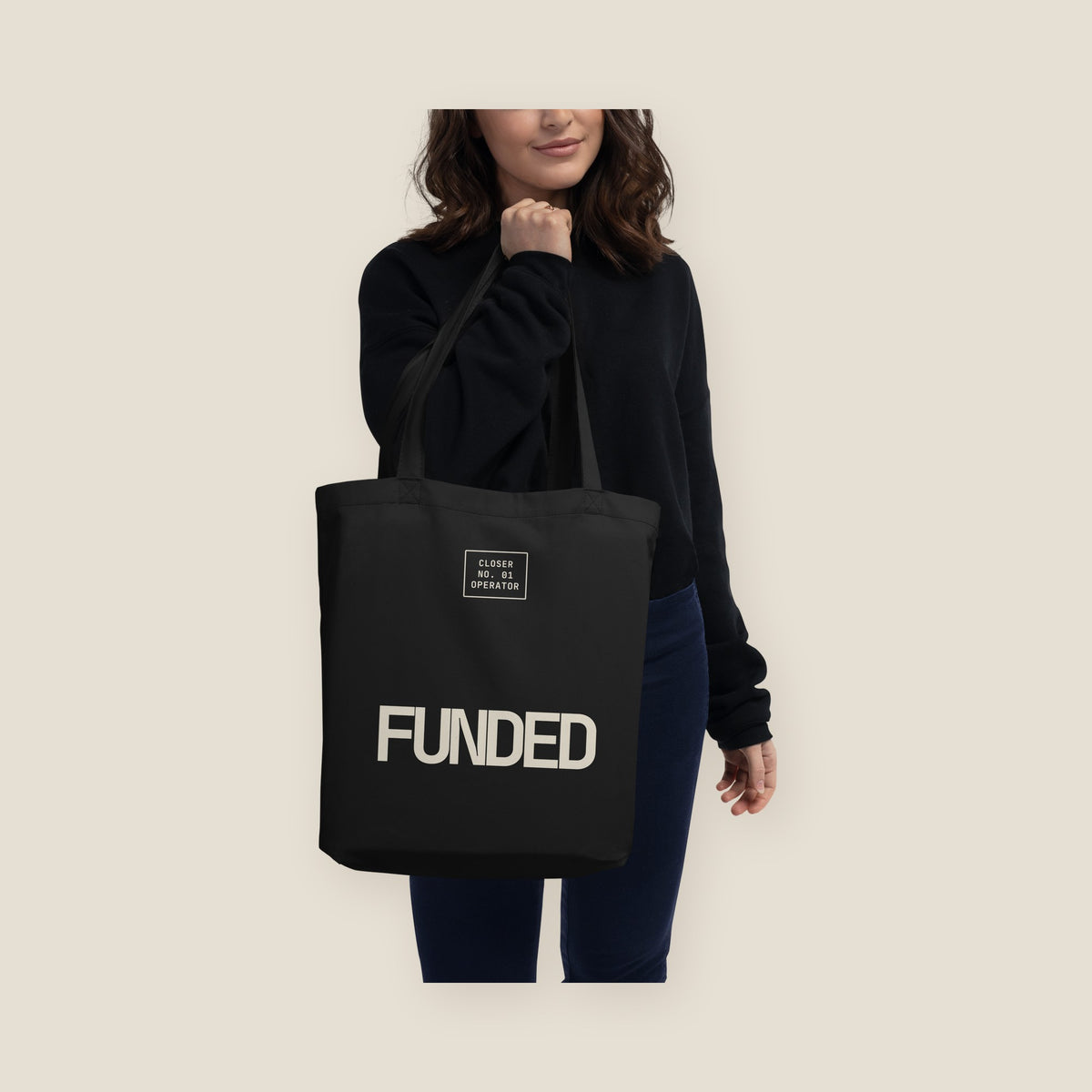 FUNDED · Eco Tote · Black