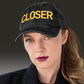 CLOSER vintage low profile hat in yellow stitch — BLUE SICKS OPERATOR