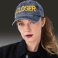 CLOSER vintage low profile hat in yellow stitch — BLUE SICKS OPERATOR