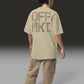 OFF MKT. oversized high neck t-shirt in stone — BLUE SICKS OPERATOR