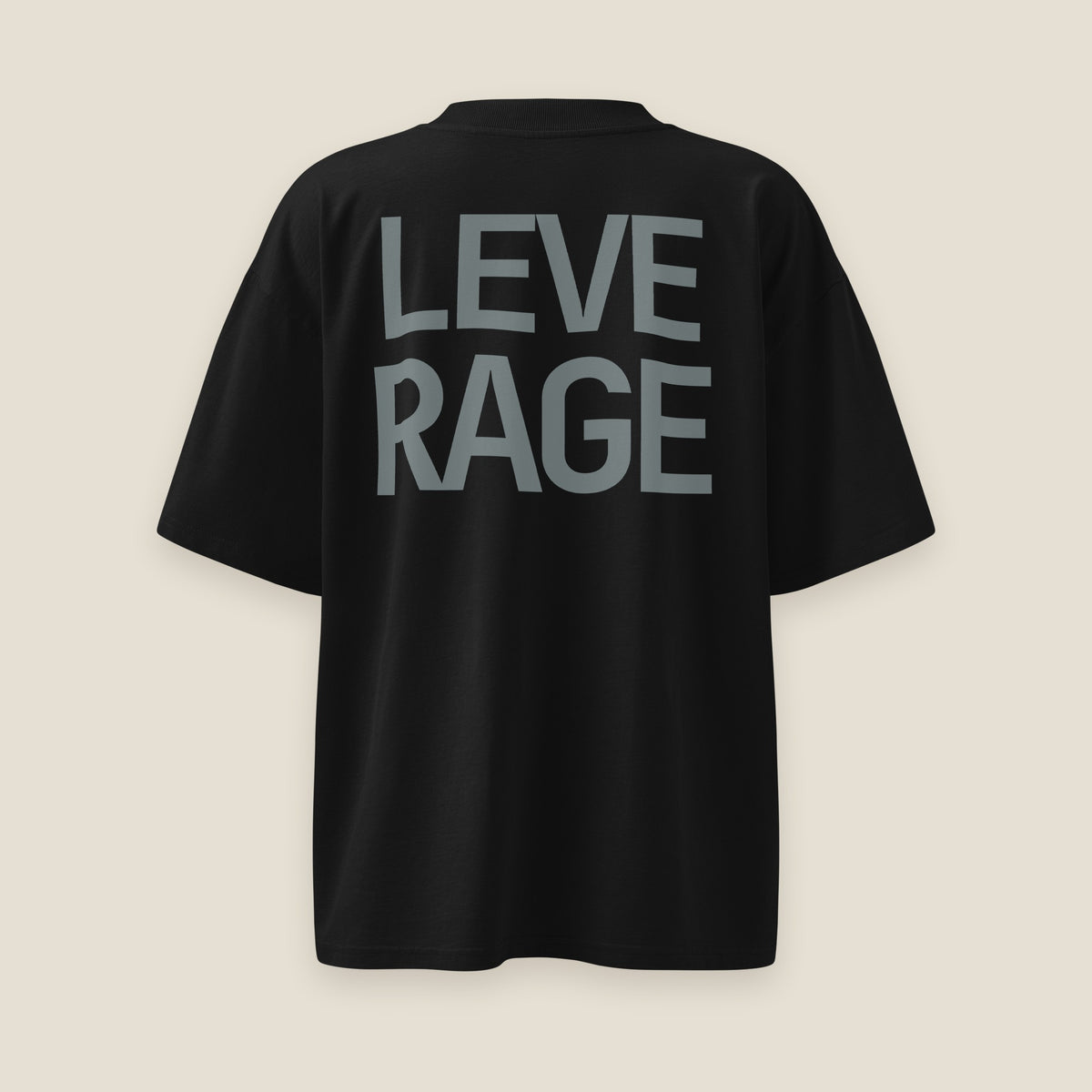 LEVERAGE black tee, back