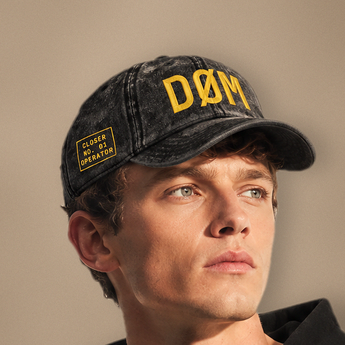 DØM · Vintage · Low Profile Hat · Yellow Stitch