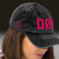 DØM vintage low profile hat in fuchsia stitch — BLUE SICKS OPERATOR
