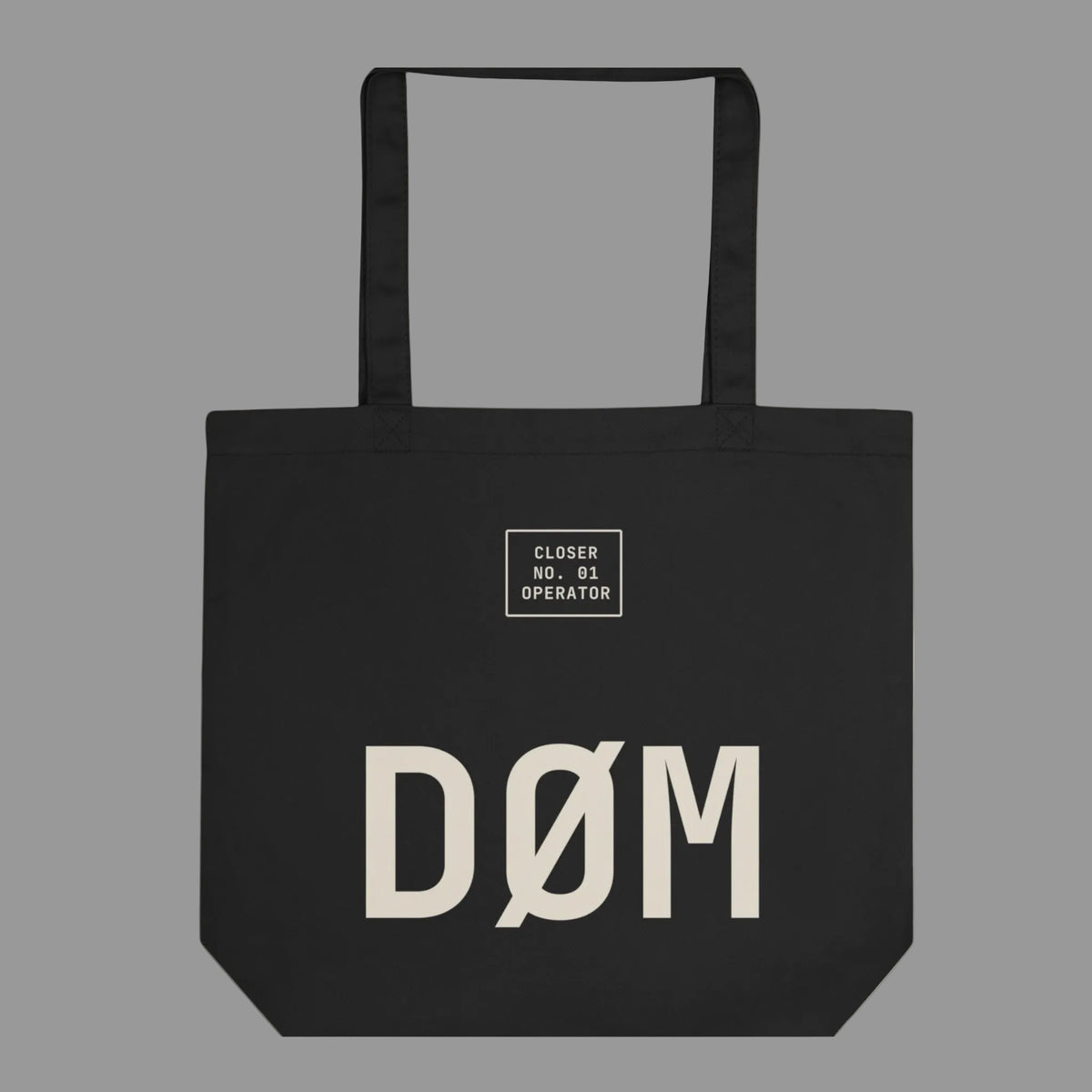 DØM organic cotton tote bag in black — BLUE SICKS OPERATOR