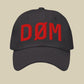 DØM low profile hat, red stitch — BLUE SICKS OPERATOR