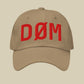 DØM low profile hat, red stitch — BLUE SICKS OPERATOR