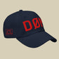 DØM low profile hat, red stitch — BLUE SICKS OPERATOR
