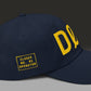 DØM snapback hat, yellow stitch — BLUE SICKS OPERATOR
