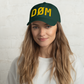 DØM low profile hat, yellow stitch — BLUE SICKS OPERATOR