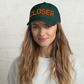 CLOSER low profile hat in spruce, orange stitch — BLUE SICKS OPERATOR
