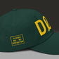 DØM snapback hat, yellow stitch — BLUE SICKS OPERATOR