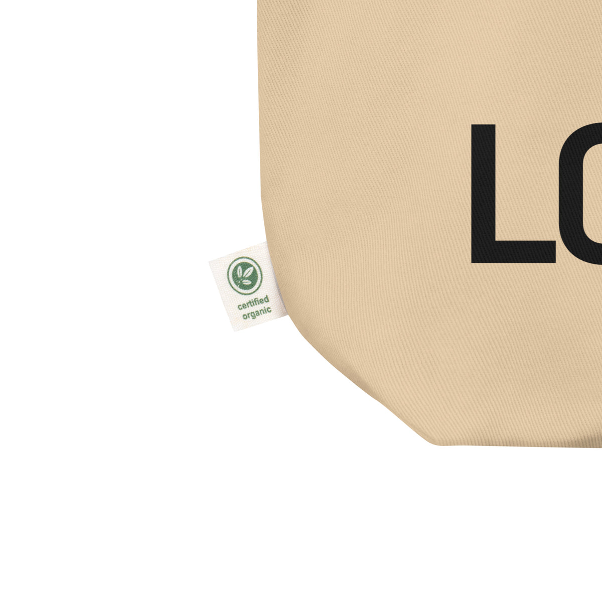 LOCKED organic cotton tote bag in bone — BLUE SICKS OPERATOR