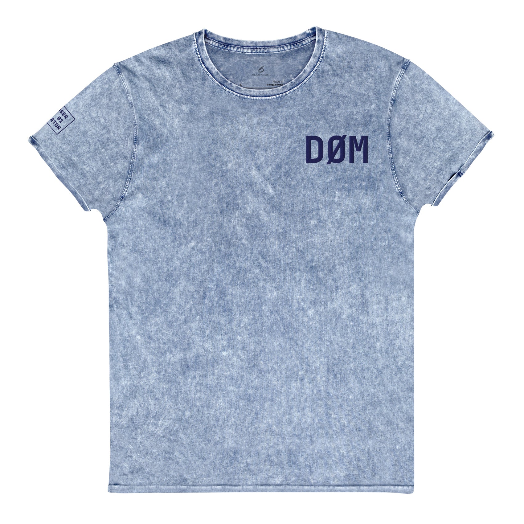DØM · Embroidered Denim Tee · Blue