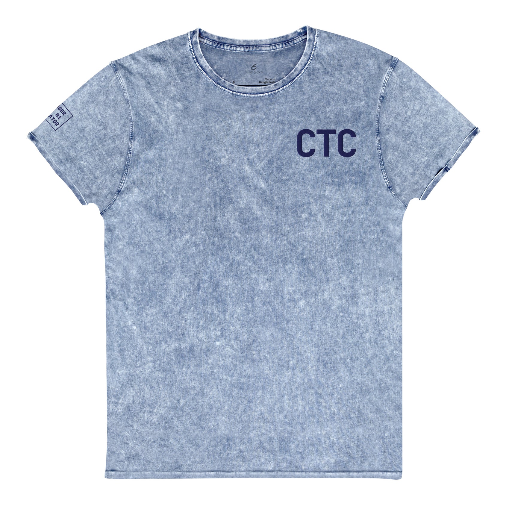 CTC · Embroidered Denim Tee · Blue