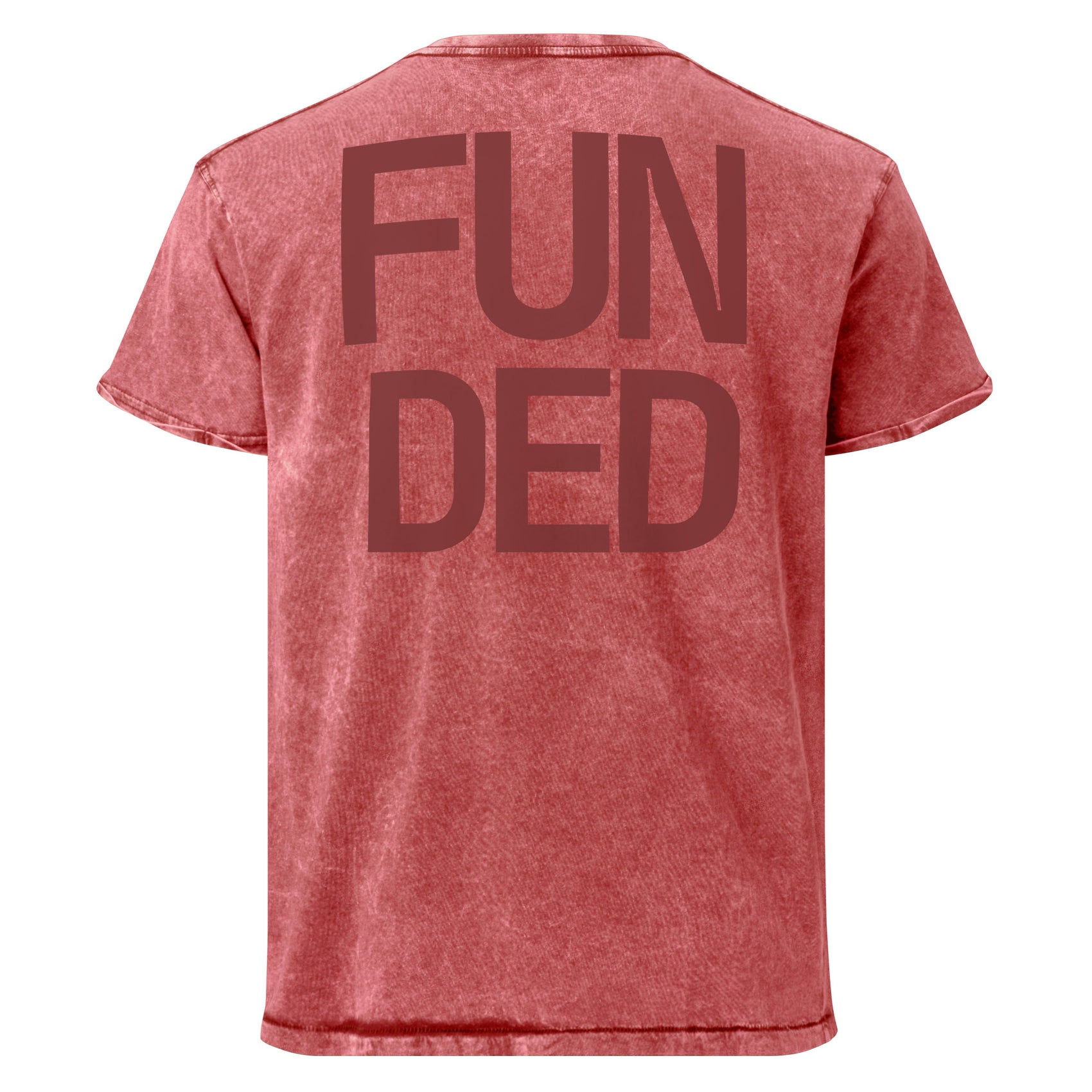 FUNDED · Unisex Denim Tee · Red