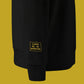 DØM · Unisex · Organic Cotton · Crewneck · Black · Yellow Stitch