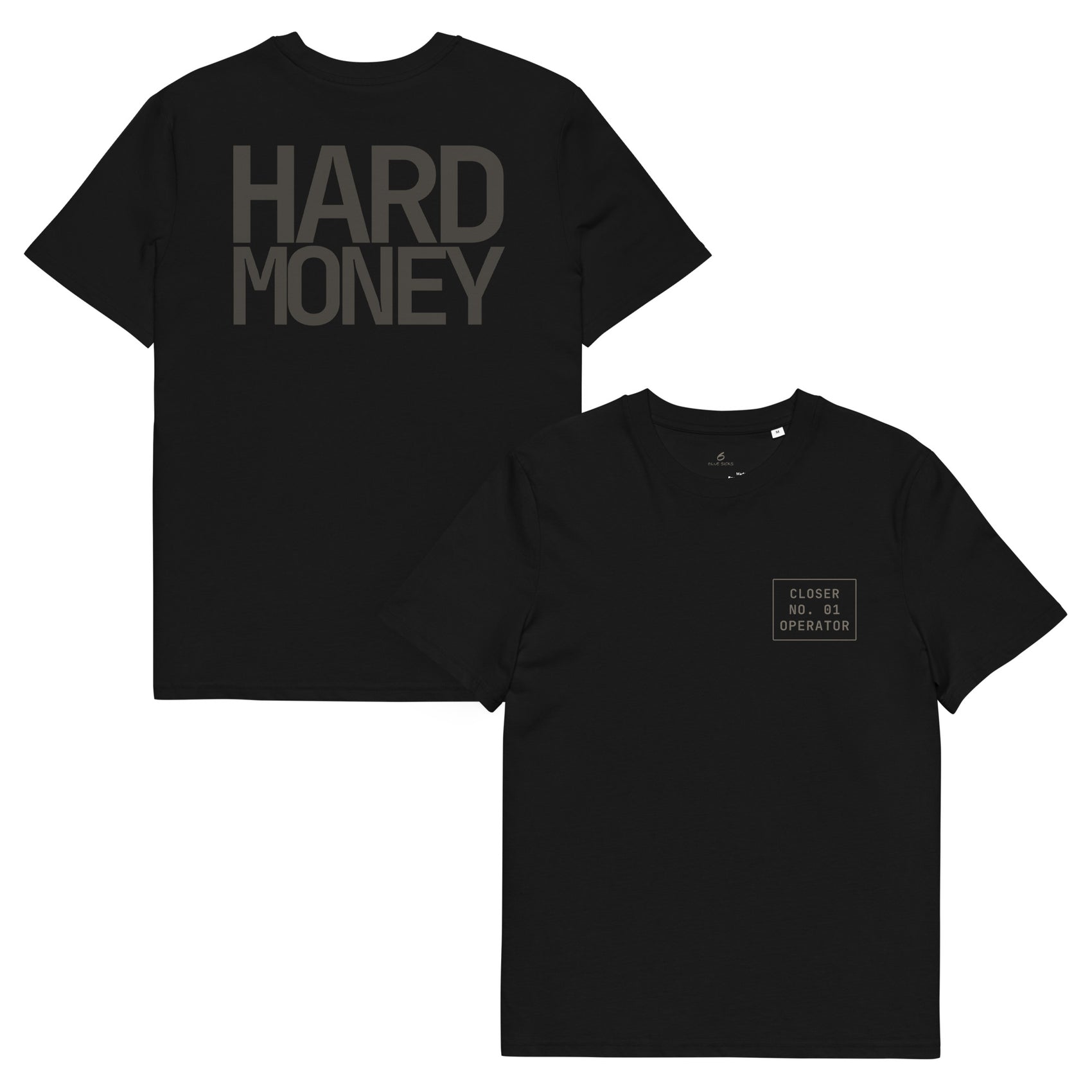 HARD MONEY · Unisex Organic T-Shirt · Black