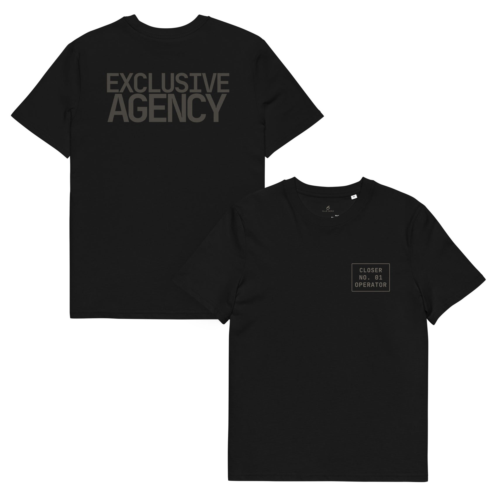 EXCLUSIVE AGENCY · Unisex Organic T-Shirt · Black
