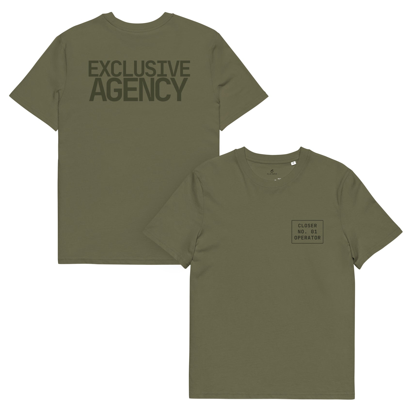 EXCLUSIVE AGENCY · Unisex Organic T-Shirt · Army Green