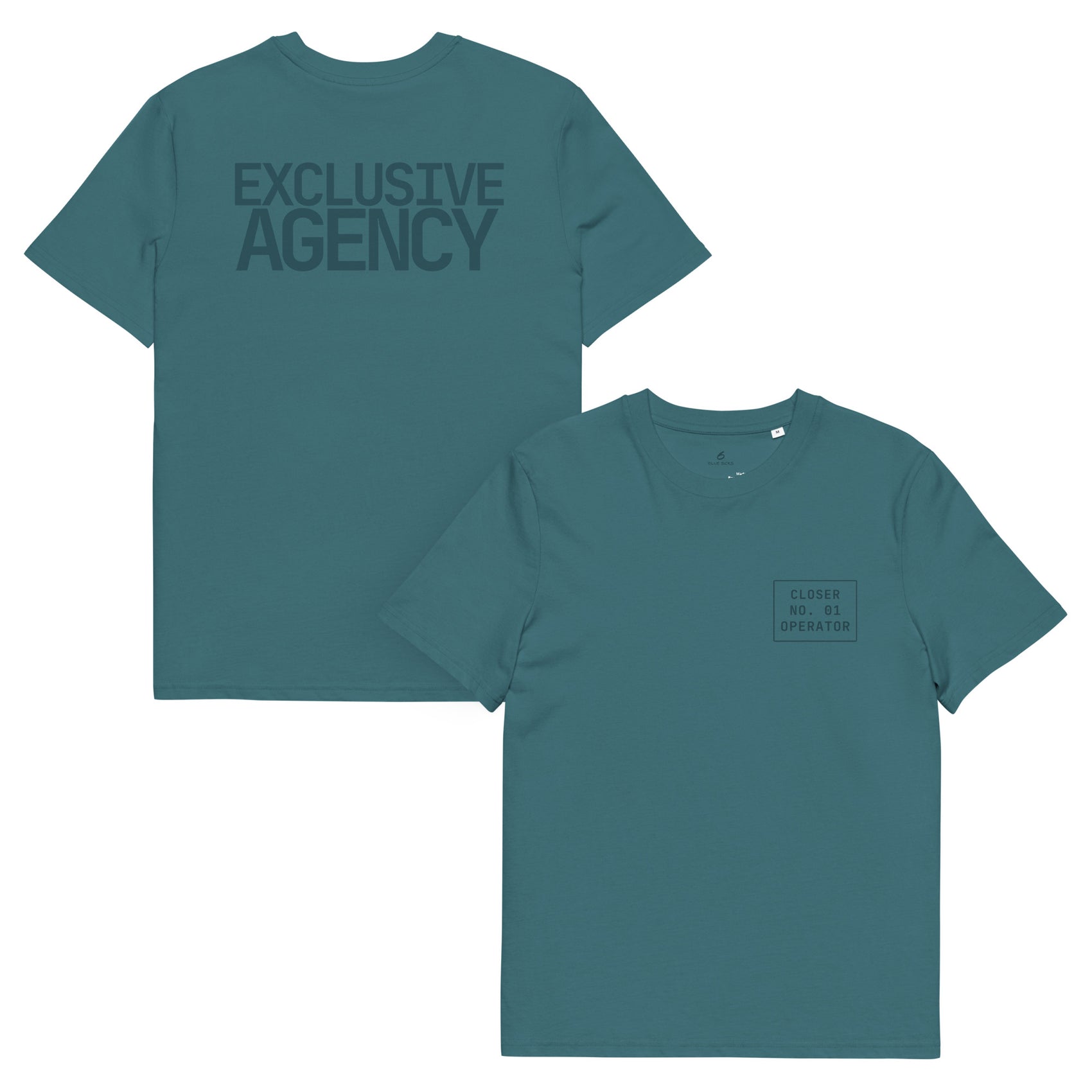 EXCLUSIVE AGENCY · Unisex Organic T-Shirt · Deep Teal