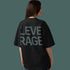 LEVERAGE oversized high neck t-shirt in black — BLUE SICKS OPERATOR