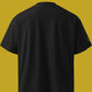 DØM · Unisex Organic · Oversized High Neck Tee · Black · Yellow Stitch