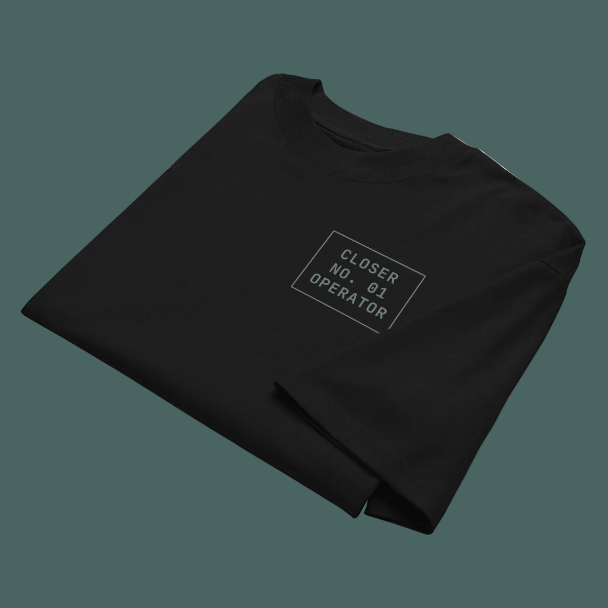 Oversized high neck t-shirt in black — BLUE SICKS OPERATOR