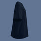 Oversized high neck t-shirt in navy — BLUE SICKS OPERATOR
