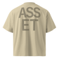 ASSET · Unisex Oversized High Neck Tee · Stone