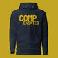 COMPENSATED heavyweight hoodie, yellow stitch — BLUE SICKS OPERATOR