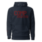 COMPENSATED · Unisex Hoodie · Ox Blood Stitch