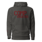 COMPENSATED · Unisex Hoodie · Ox Blood Stitch