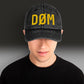 DØM vintage low profile hat, yellow stitch — BLUE SICKS OPERATOR