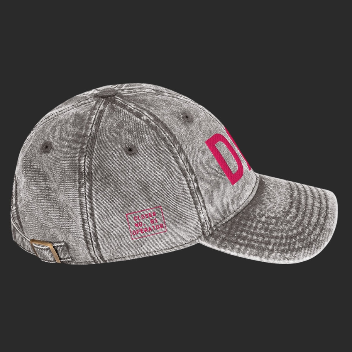 DØM vintage low profile hat, fuchsia stitch — BLUE SICKS OPERATOR