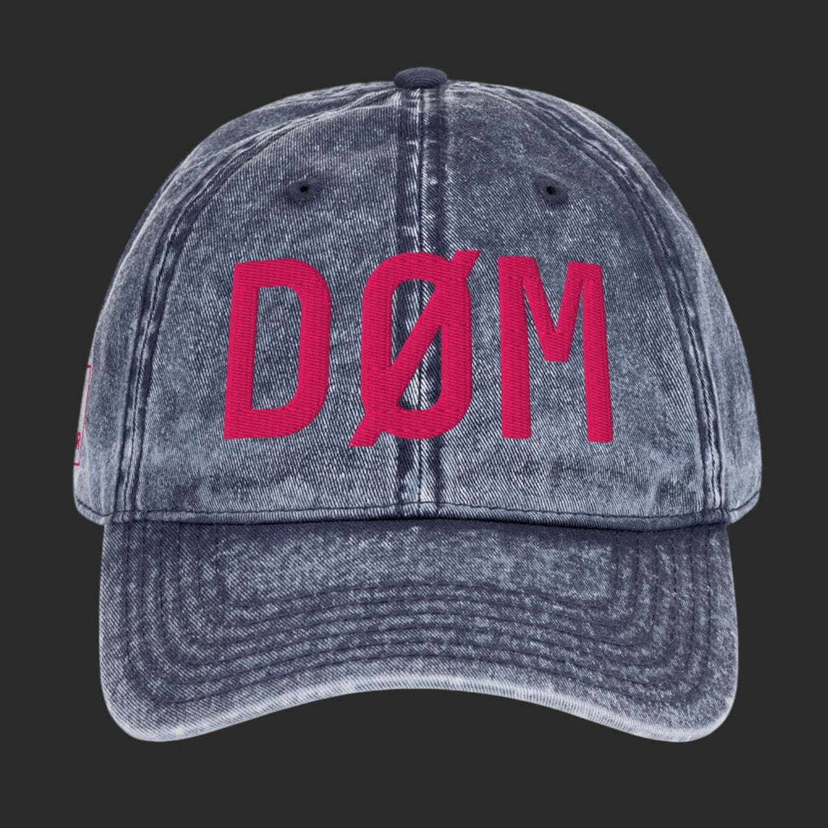 DØM vintage low profile hat, fuchsia stitch — BLUE SICKS OPERATOR