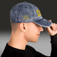 DØM vintage low profile hat, yellow stitch — BLUE SICKS OPERATOR