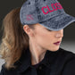 CLOSER vintage low profile hat, fuchsia stitch — BLUE SICKS OPERATOR