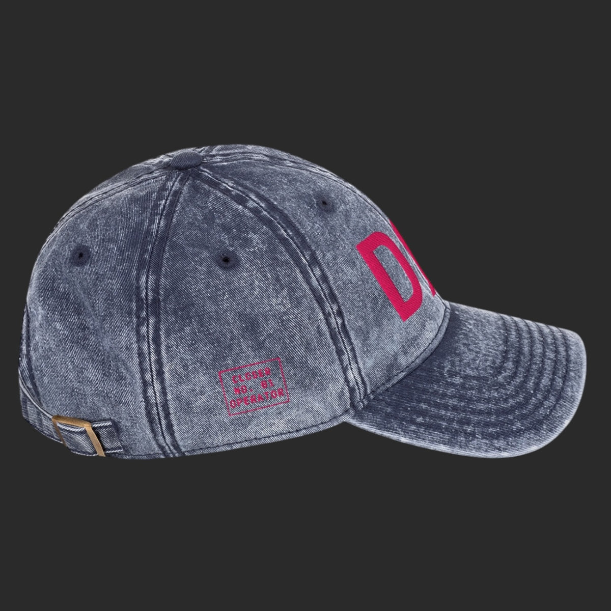 DØM vintage low profile hat, fuchsia stitch — BLUE SICKS OPERATOR