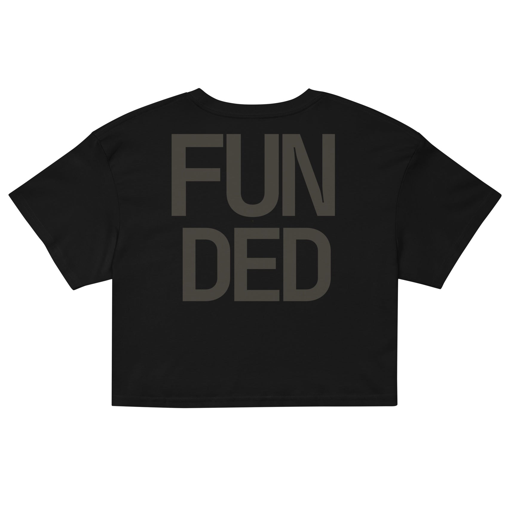 FUNDED · Women's Crop Top · Black
