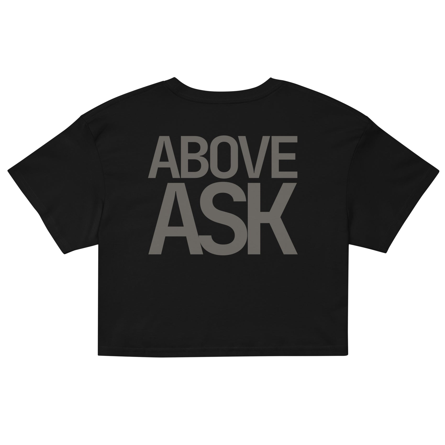 ABOVE ASK · Women's Crop · Black