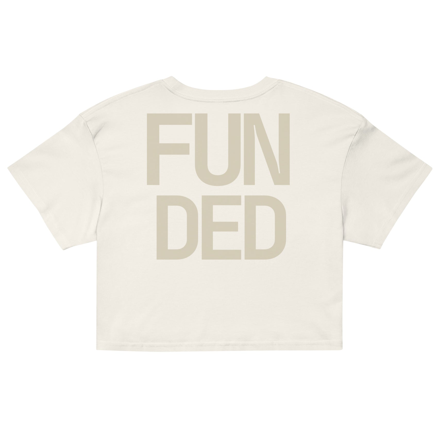 FUNDED · Women's Crop Top · Ecru