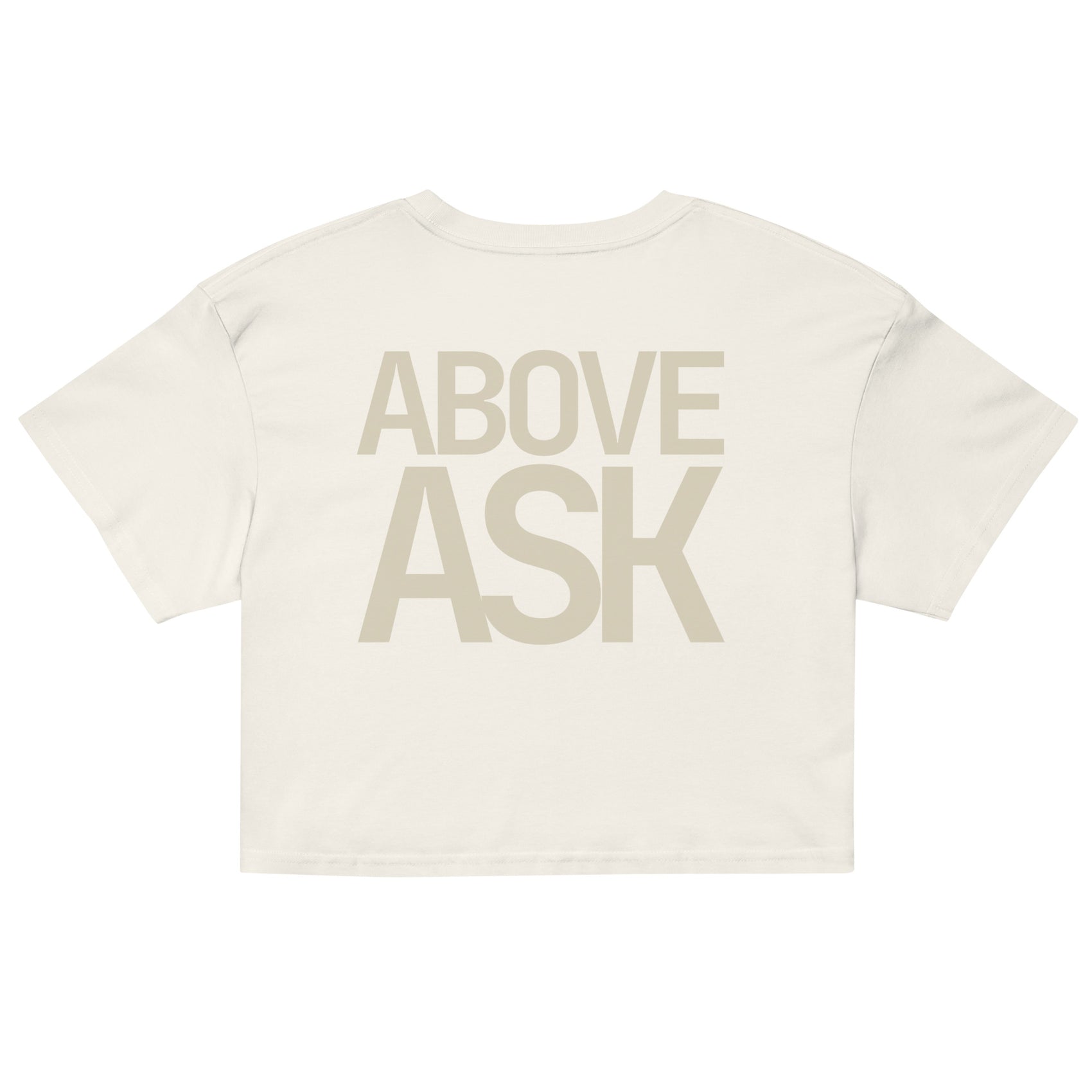 ABOVE ASK · Women's Crop Top · Ecru