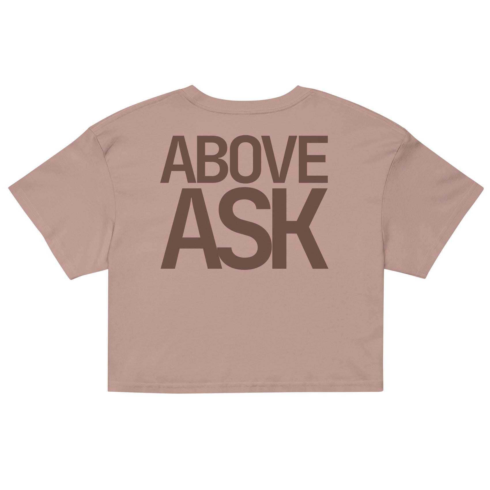 ABOVE ASK · Women's Crop · Ga. Clay