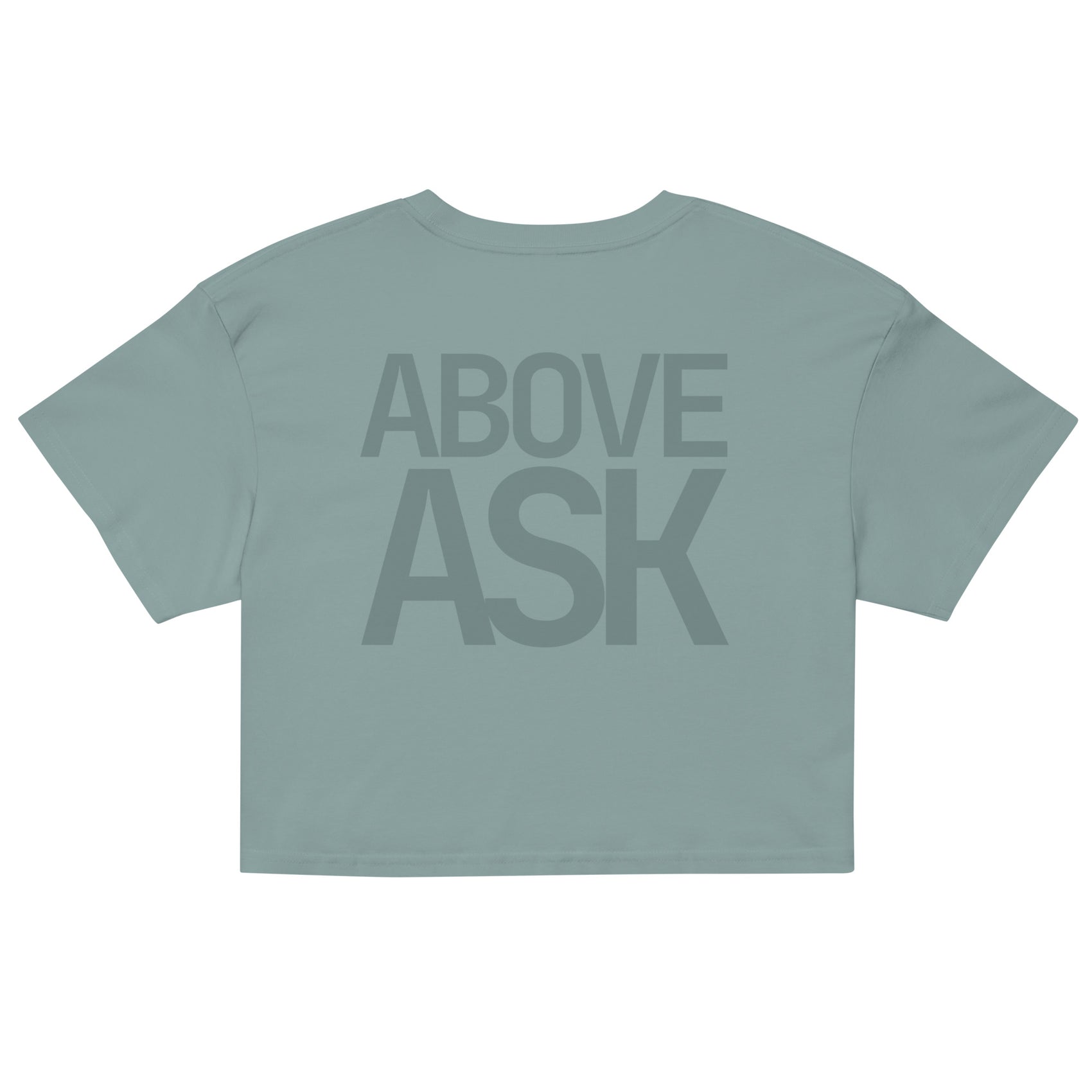 ABOVE ASK · Women's Crop Top · Mineral