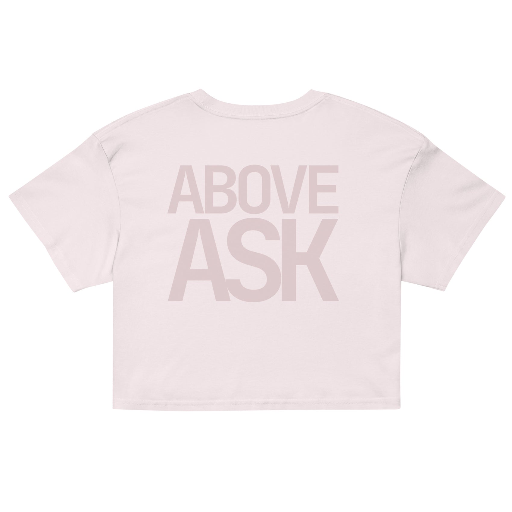 ABOVE ASK · Women's Crop Top · Pale Pink