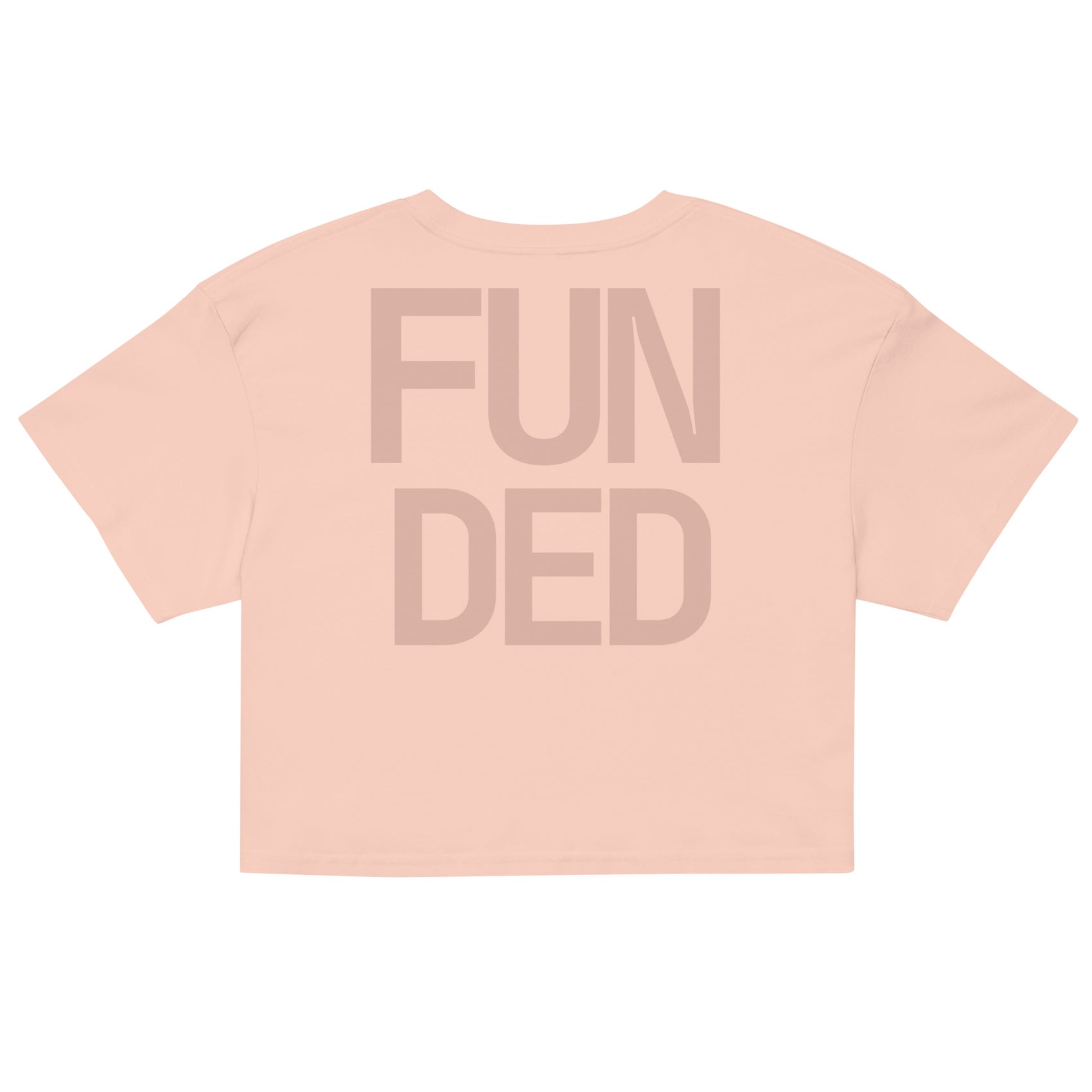 FUNDED · Women's Crop Top · Peach