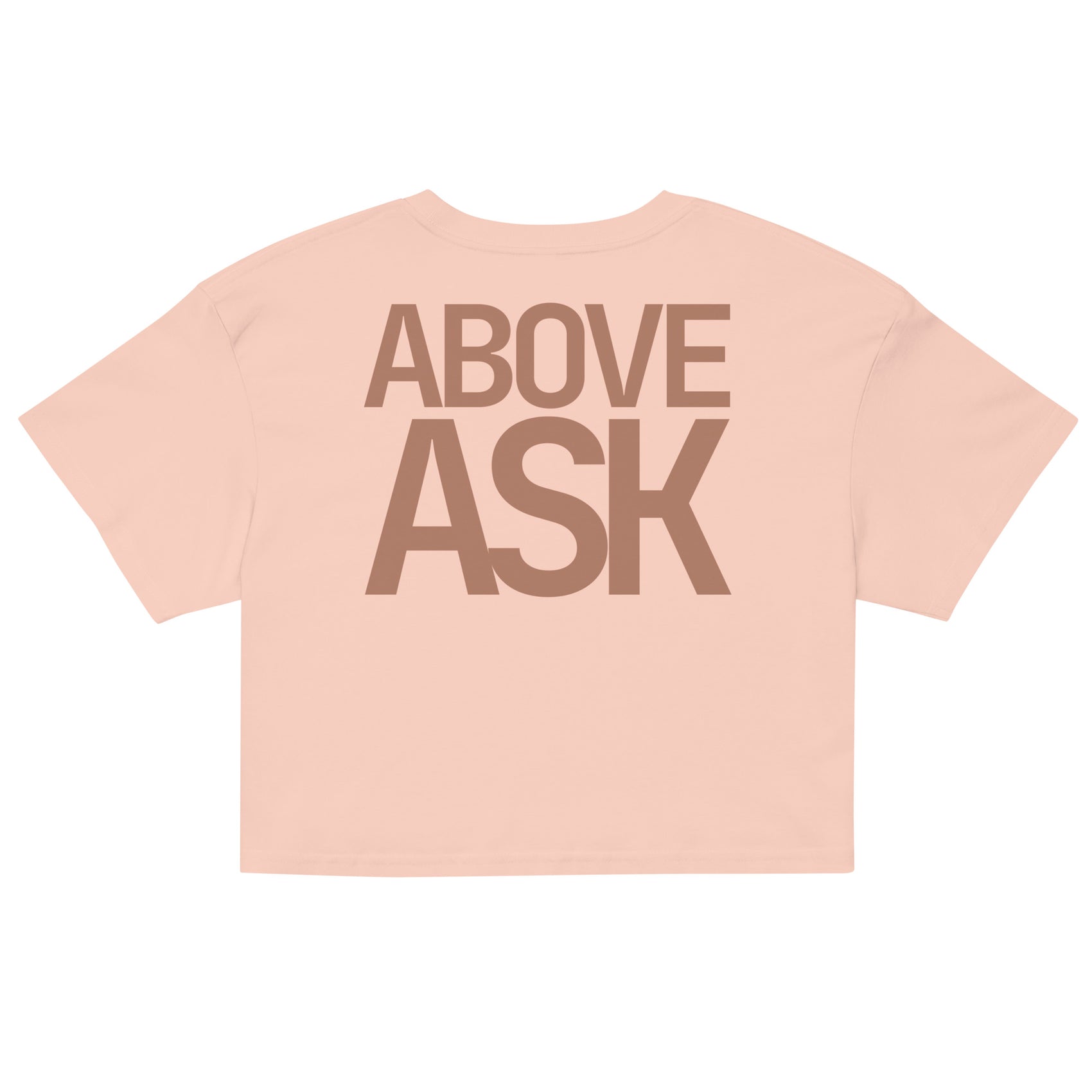 ABOVE ASK · Women's Crop Top · Ga. Peach